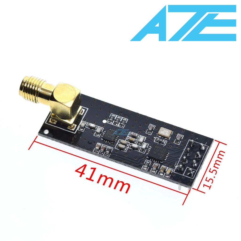 Mạch Thu Phát RF NRF24L01 + PA + LNA 2.4Ghz Anten Rời -