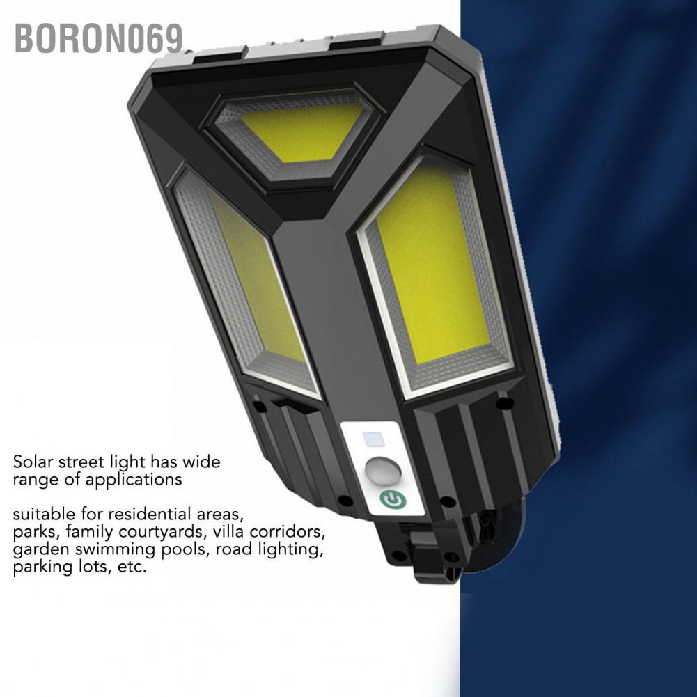 Đèn Năng Lượng Mặt Trời Năng Lượng Mặt Trời Đèn IP65 Chống Nước 3000LM 2400MAH Pin Cảm Biến Chuyển Động Đèn Ngoài Trời Boron069
