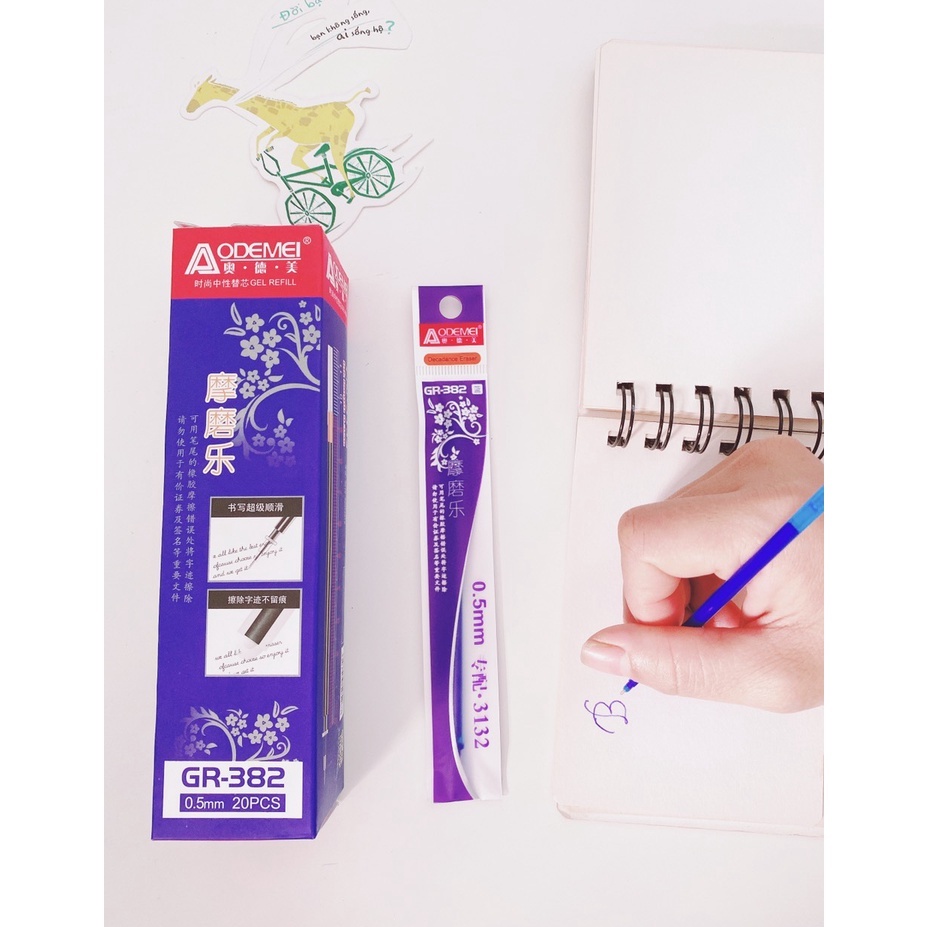 Hộp gồm 12 cây Bút Gel Xóa được AODEMEI GP-3176 mực đều và đậm