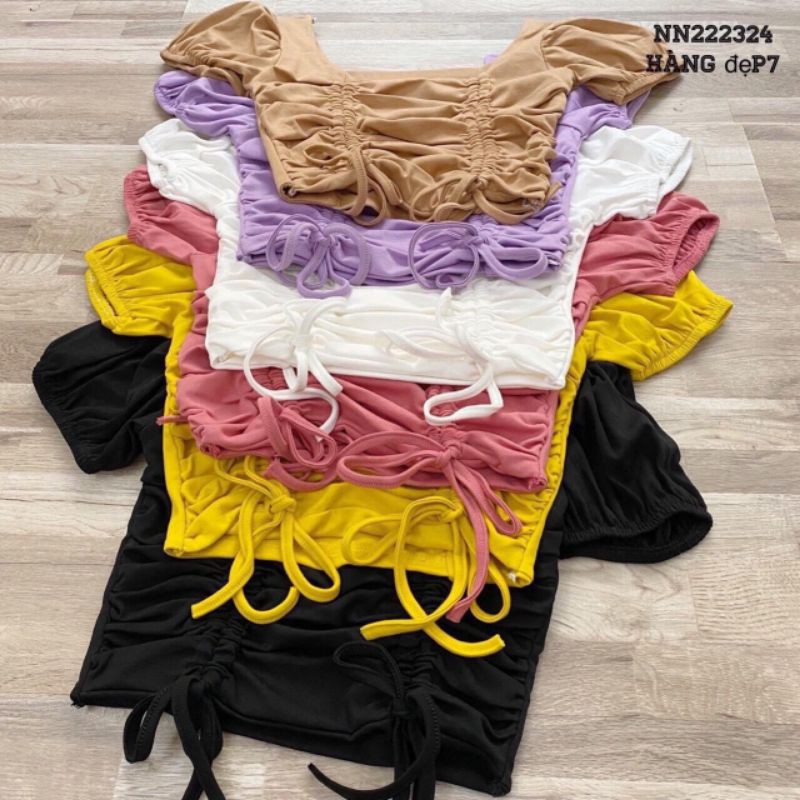 Áo Croptop Rút Dây Mẫu Mới Chất Xịn Siêu Đẹp Tuyết's House