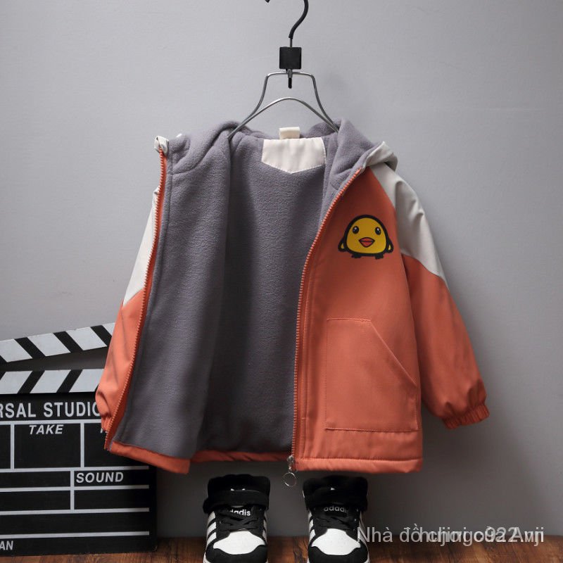 Korean Style Hooded Coat For Boys