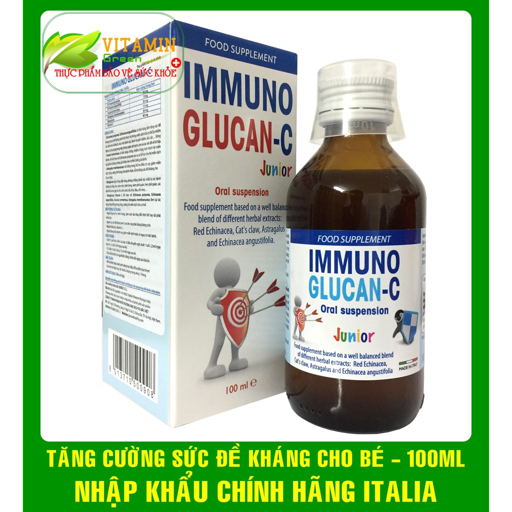 IMMUNO GLUCAN-C TĂNG CƯỜNG SỨC ĐỀ KHÁNG 100ML | NHẬP KHẨU CHÍNH HÃNG ITALIA