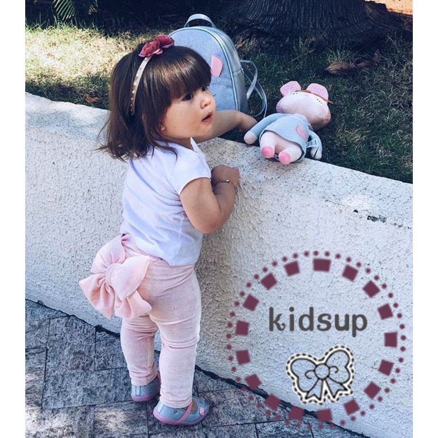 ✸ღ✸New Fashion Toddler Kids Baby Girls Bowknot Bottoms Pleuche Pants Leggings Clothes