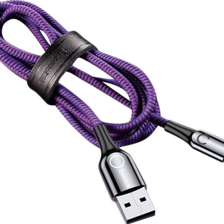 Cáp sạc tự ngắt thông minh Baseus C-Shaped cổng Táo max 2.4A - có đèn led báo