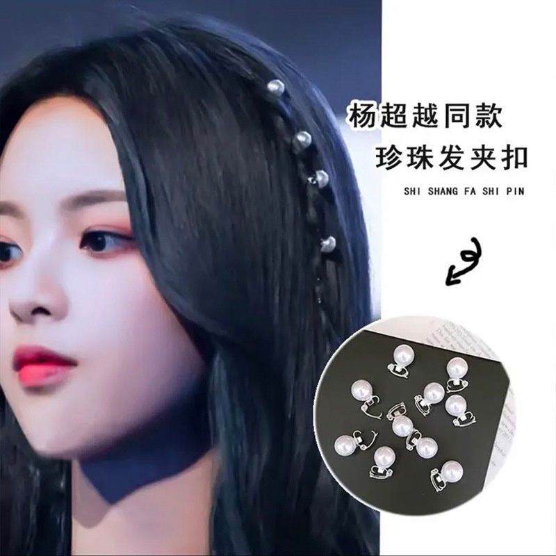 Kẹp Tóc Mái Đính Ngọc Trai Giả
