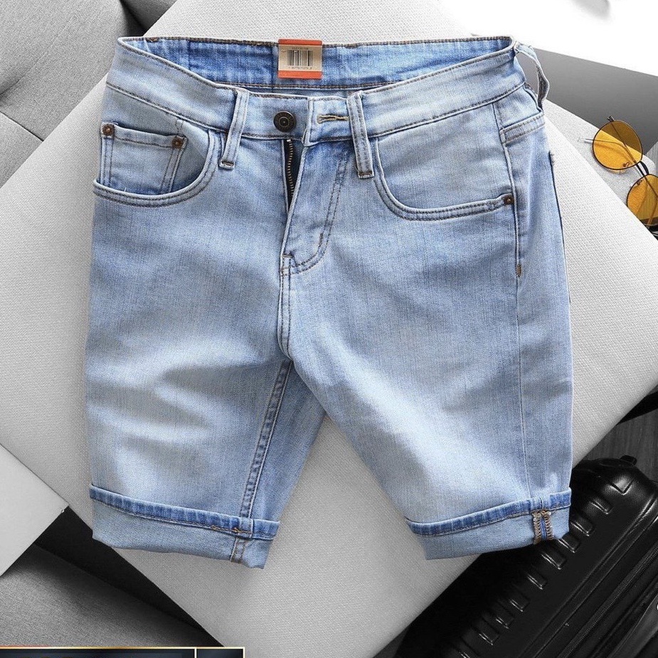 Quần Short Jean Nam Đẹp Chất Bò Co Giãn Cao Cấp, Quần Ngố rách Mẫu Mới Phong Cách Hàn Quốc CAROLL 247