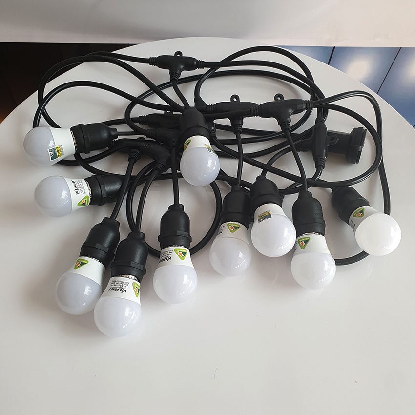 Bóng đèn tròn Led Bulb 3W VI-LIGHT đuôi E27 dùng trang trí cafe, nhà hàng, quán nhậu...