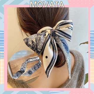 Khăn lụa buộc tóc Movata thời trang đa năng kiểu Pháp cho nữ SC40