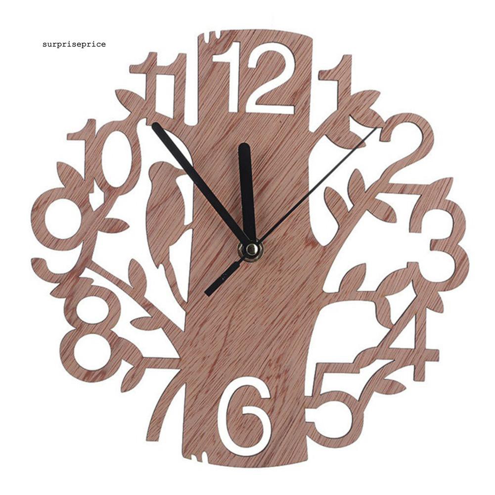 Đồng hồ treo tường họa tiết 3D độc đáo trang trí nội thất