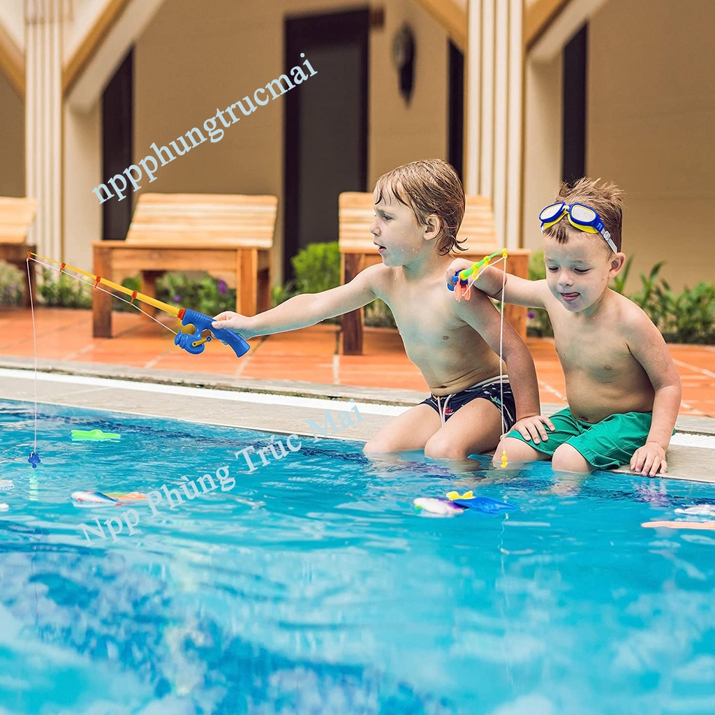 Cần câu cá nhựa nam châm cao cấp cho khu vui chơi giải trí trẻ em và các trường mầm non