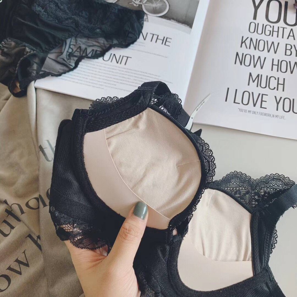 Áo lót ren không gọng đệm dày 5cm nâng ngực nhẹ mút hơi cao cấp Mi128