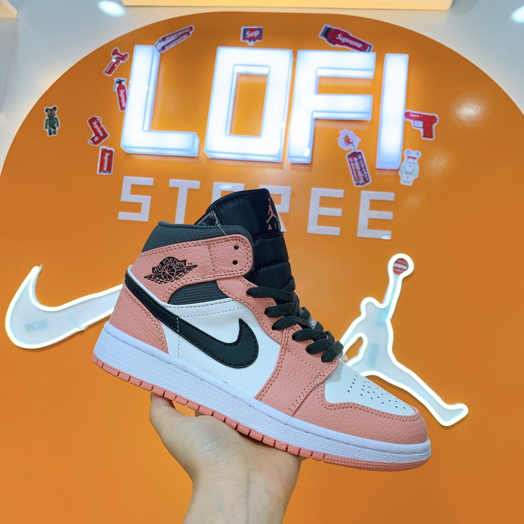 [LOFISTOREE] Giày Sneaker Hồng Cao Cổ - Giày Thể Thao Nam Nữ JD