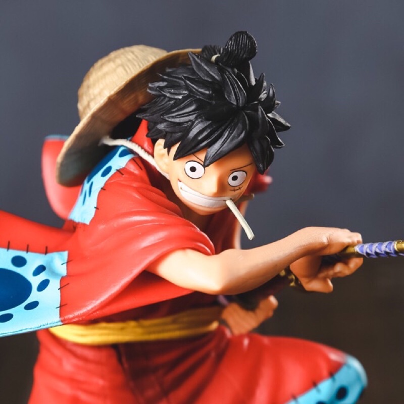 Mô hình chính hãng Figure One piece Monkey D. Luffy Wano Kimono cầm kiếm