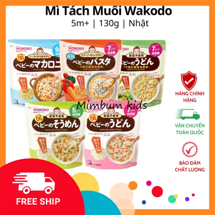 Mì Somen, Udon, Nui Wakodo Cho Bé Ăn Dặm