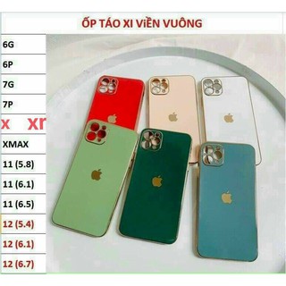 ốp lưng iphone - viền mạ vàng 24k - logo táo sắc nét