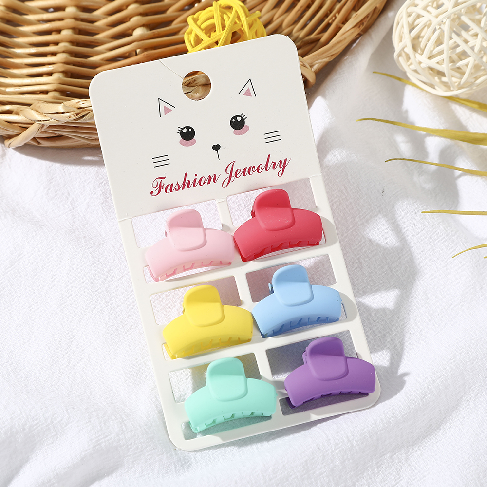 Haimeikang Set 6 kẹp tóc mini đơn giản thời trang Hàn Quốc cho nữ