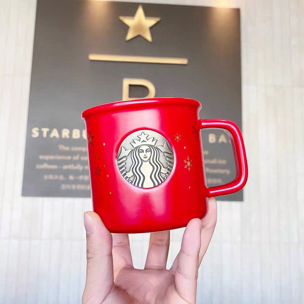 Hộp quà tặng Ly sứ STARBUCKS Thank you 2 màu Dung tích 355 ml | BigBuy360 - bigbuy360.vn