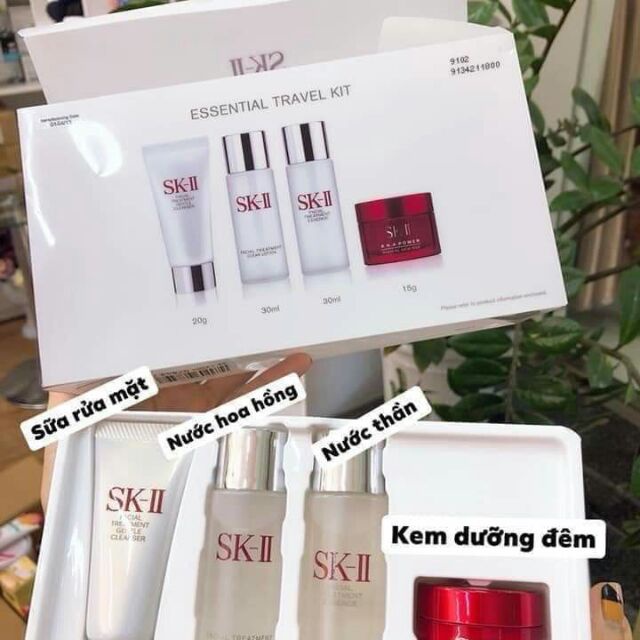 Bộ dưỡng da Set SKII mini 4 món dưỡng da chống lão hóa chính hãng Nhật Bản