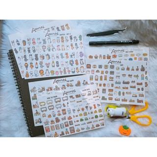Nhận in sticker theo yêu cầu - Full bộ sticker game Animal Restaurant