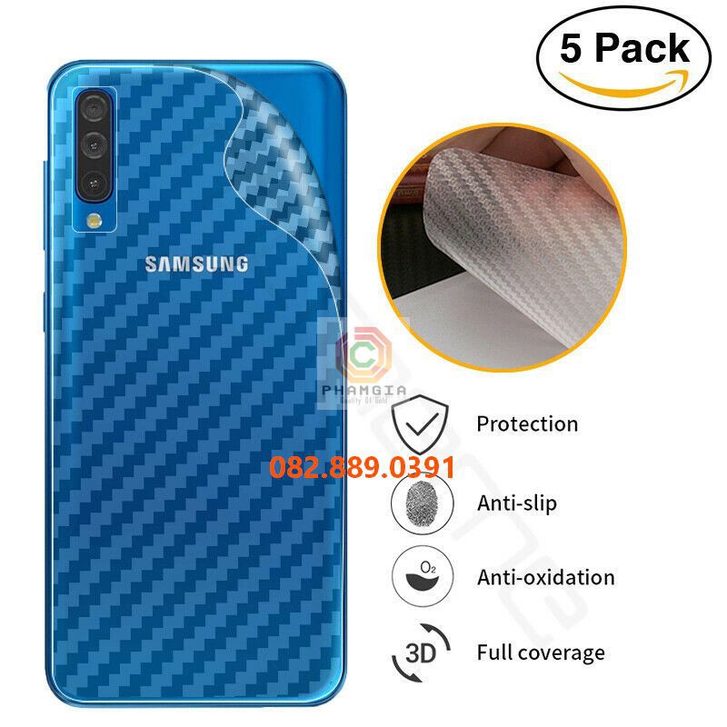 Miếng dán mặt lưng skin carbon Samsung Galaxy A40/ A40s