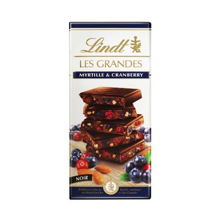 Socola Đen Với Nam Việt Quất Và Việt Quất hiệu Lindt Les Grandes gói 150g