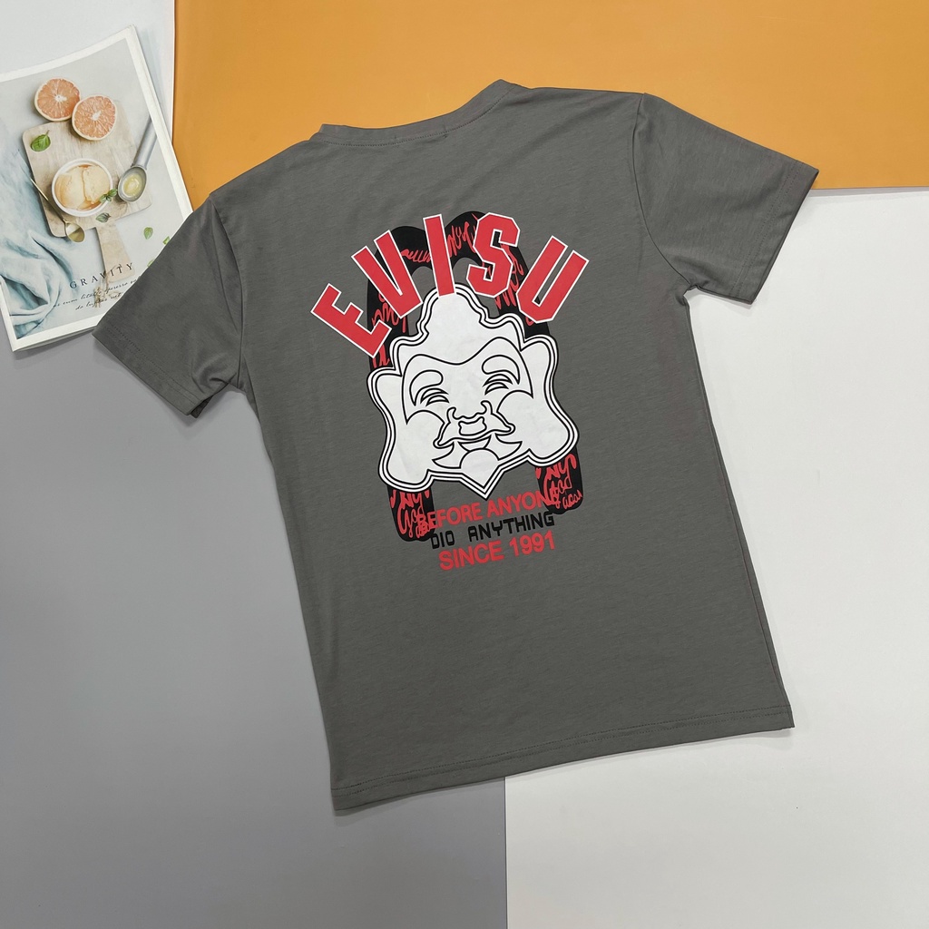 Áo thun nam ngắn tay cổ tròn cao cấp vải cotton co giãn vải mặc mát kiểu dáng hiện đại VBSHOP021