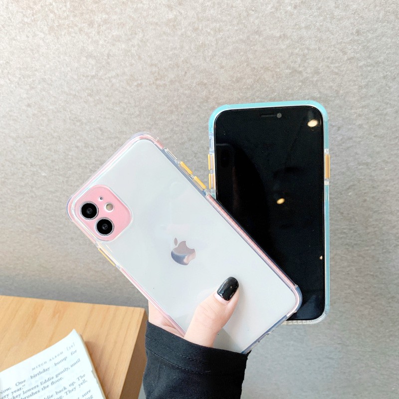 Ốp lưng iphone Full Cam viền màu chống trượt 6/6plus/6s/6splus/7/7plus/8/8plus/x/xr/xs/11/12/13/pro/max/plus/promax | BigBuy360 - bigbuy360.vn