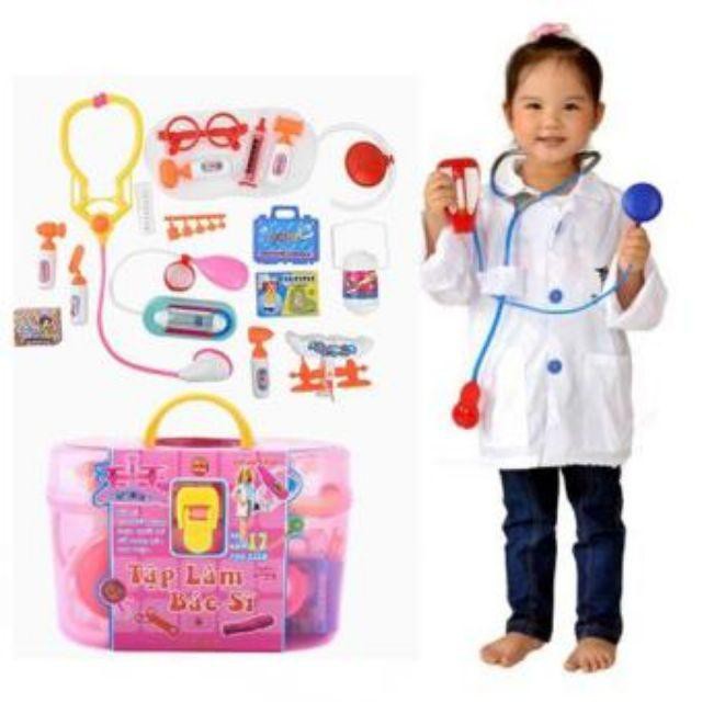 Bộ đồ chơi 17 món tập làm bác sĩ cho bé hàng Việt Nam