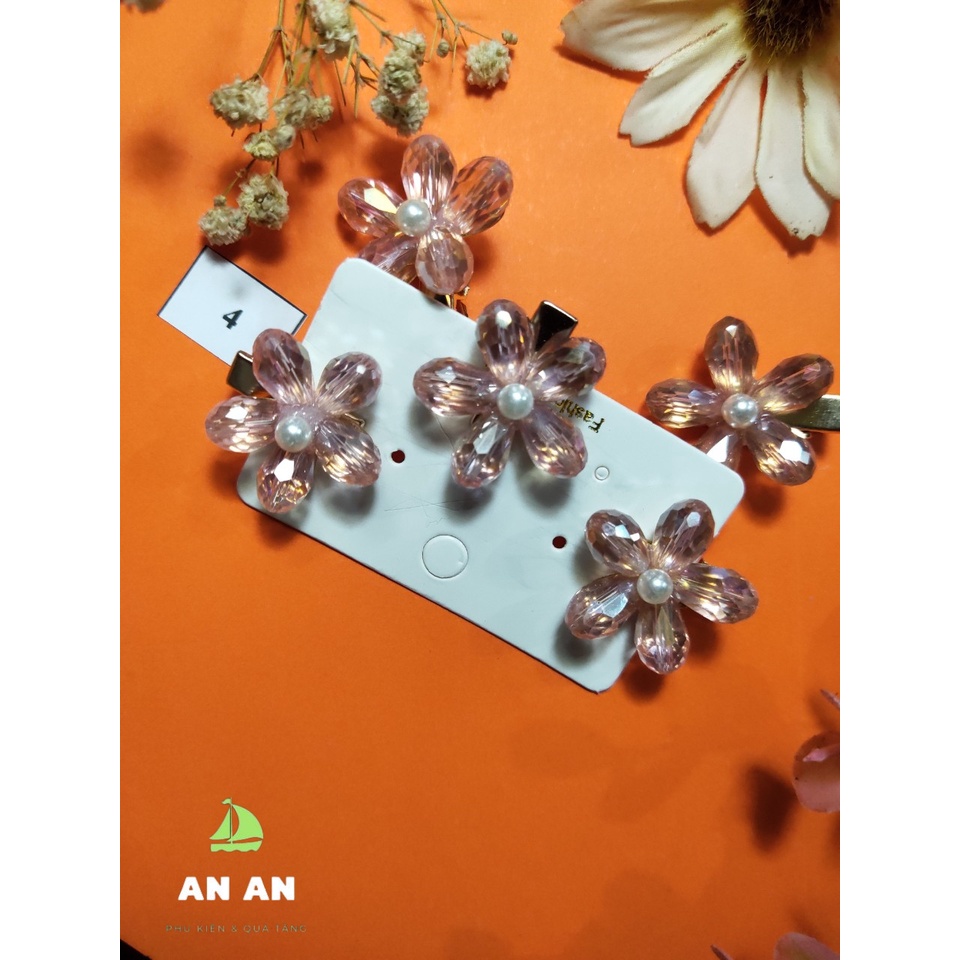 [SẴN KHO] Sét 8 món Ghim Kẹp tóc đính đá sang trọng, siêu dễ thương phong cách Hàn Quốc cho bạn nữ TO11-SET1