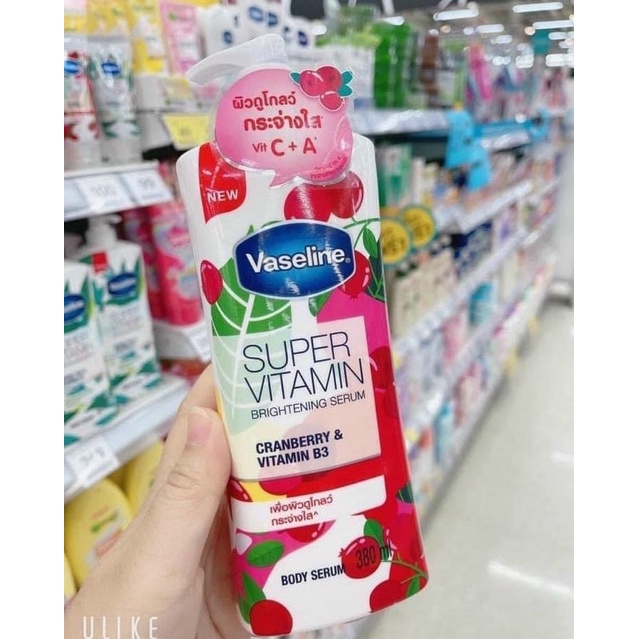 Kem dưỡng body Vaseline supper vitamin 380ml