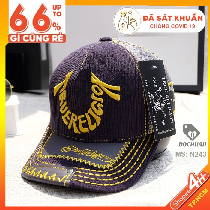 Nón kết ÔNG ĐỊA lưới logo U chữ rách xịn N243. nón xuất khẩu Nhật Hàn Âu Mỹ thời tráng phong cách bụi bặm cá tính