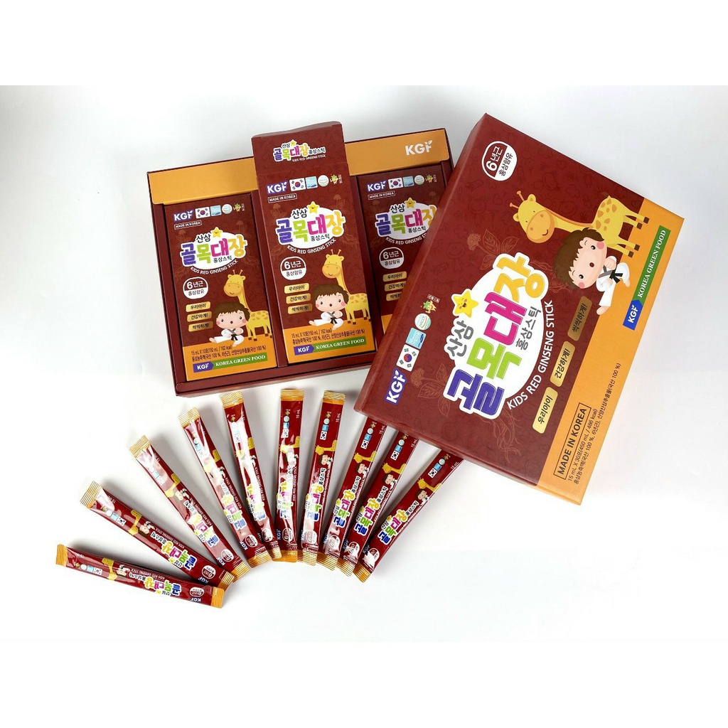 {HÀNG CHÍNH HÃNG}Nước Hồng Sâm Trẻ Em KGF Hàn Quốc, Hộp 30 Gói * 15ml