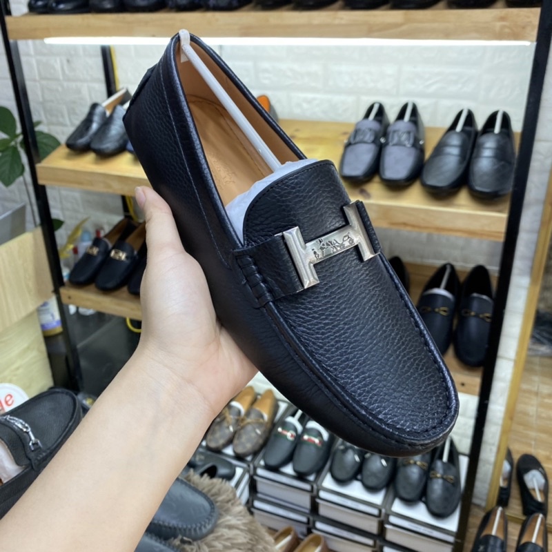 Giày lừoi HM mẫu mới 2022 hàng đẹp da bò thật bảo hành 12 tháng