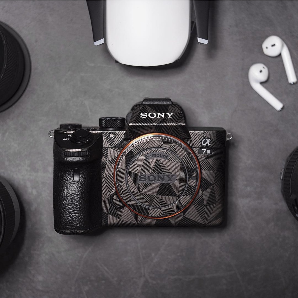 Skin 3M Cho Máy Ảnh SONY A7III, A7IV, A7II, A7 , A9, A9II - Mẫu skin dán full máy LUXSKEEN