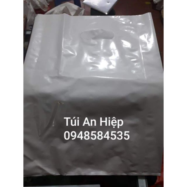 Túi PE trắng sứ, chất bóng, dai (1kg) | PE t-shirt bags, glossy