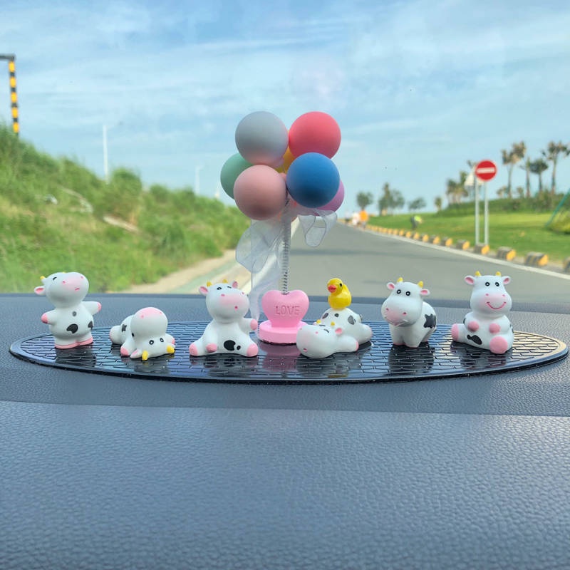 Online Celebrities' Cute Cartoon Cow Car Decoration Car Interior Accessories Dashboard Creative Decorations All Products 9xfp