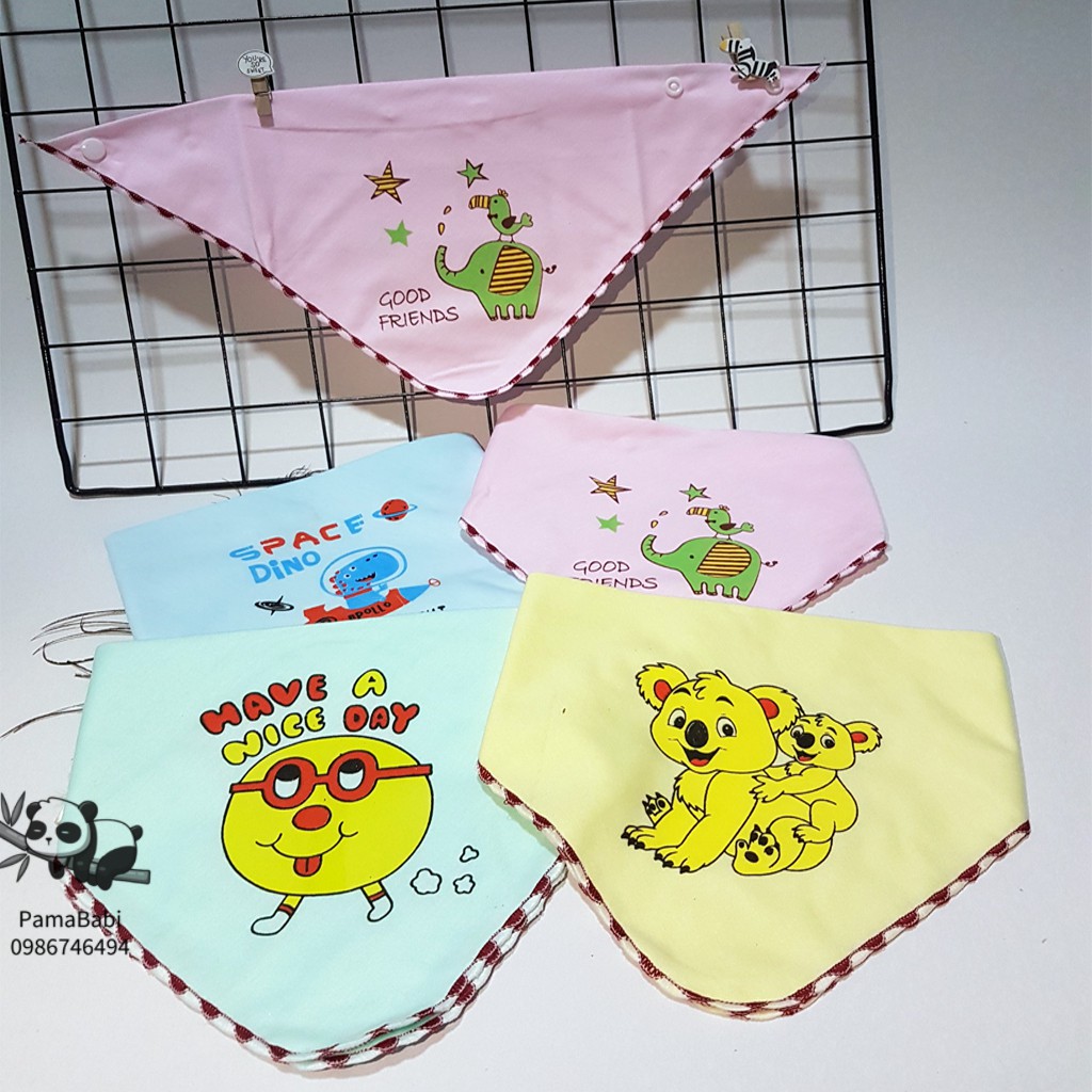 Yếm chéo cotton siêu mềm cho bé