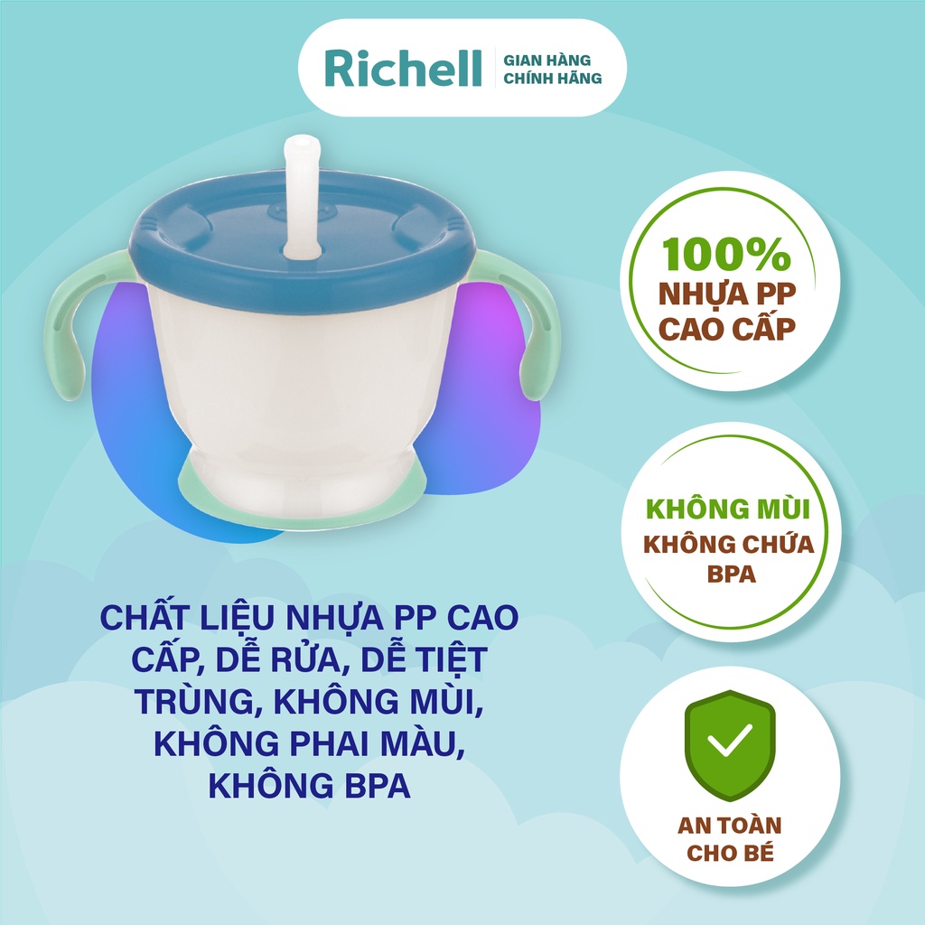 Cốc tập uống 3 giai đoạn AQ Richell Nhật Bản phiên bản châu Á | Baby