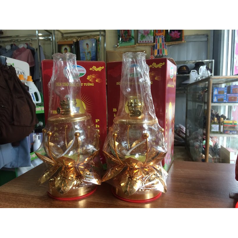 ĐÈN THỜ DẦU CÁT TƯỜNG LƯU LY (Số 04 Cỡ Nhỏ)