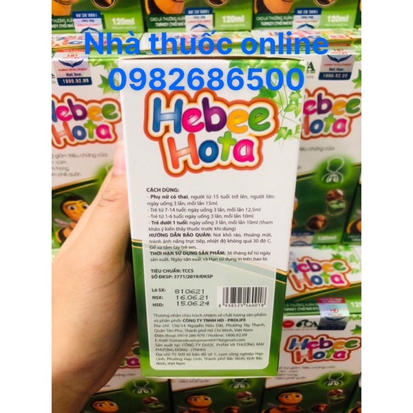 Siro HEBEE HOTA 120ml