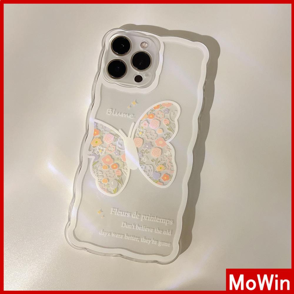 Ốp Điện Thoại Silicon Mềm Trong Suốt Chống Sốc Chống Trượt In Hình Bướm Cho iPhone 13 Pro Max 12 Pro Max 11 7 Plus