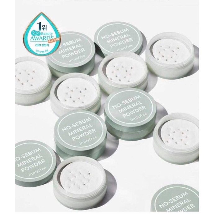 Phấn phủ kiềm dầu dạng bột No-sebum Powder Mineral Innisfree