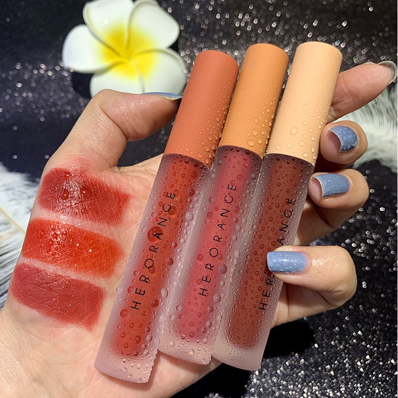 ♕Bộ 3 Son Kem Màu Nhung Lì Kháng Nước Hiệu HERORANGE