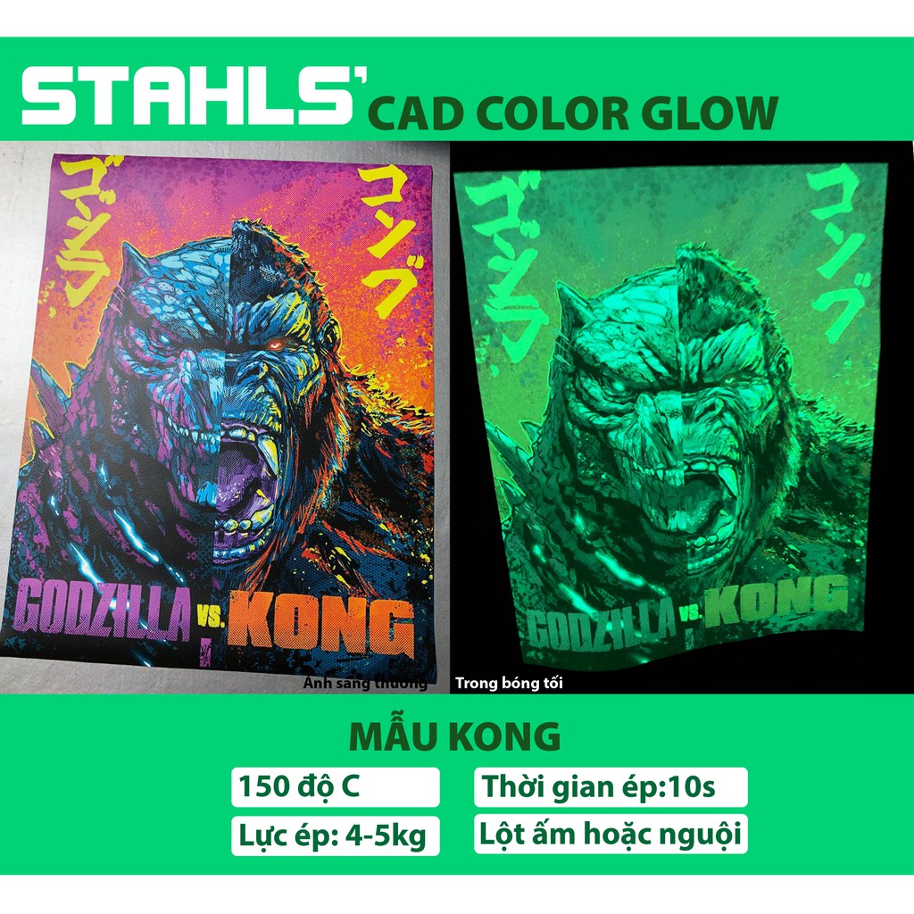 Mẫu hình ép - Glow Print (dạ quang in SIÊU SÁNG) - STAHLS