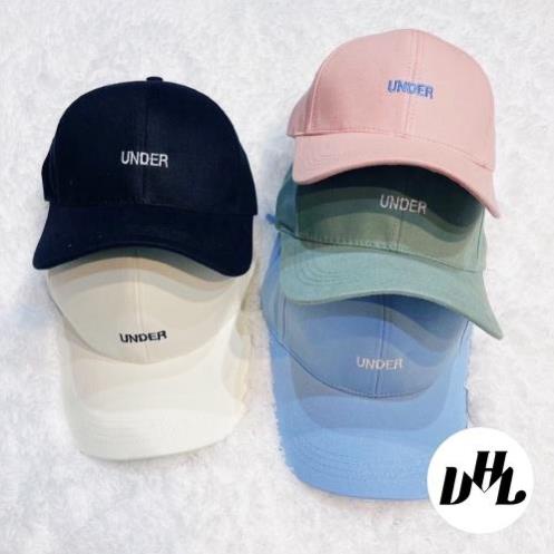 Mũ lưỡi trai VHL Store, nón kết nhung bụi thêu UNDER thời trang nam nữ