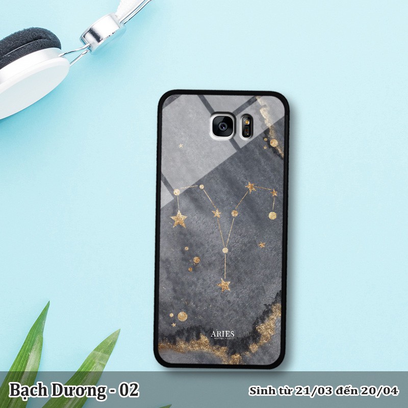 Ốp lưng kính 3D Samsung Galaxy S7/ S7 Edge- cung hoàng đạo | BigBuy360 - bigbuy360.vn