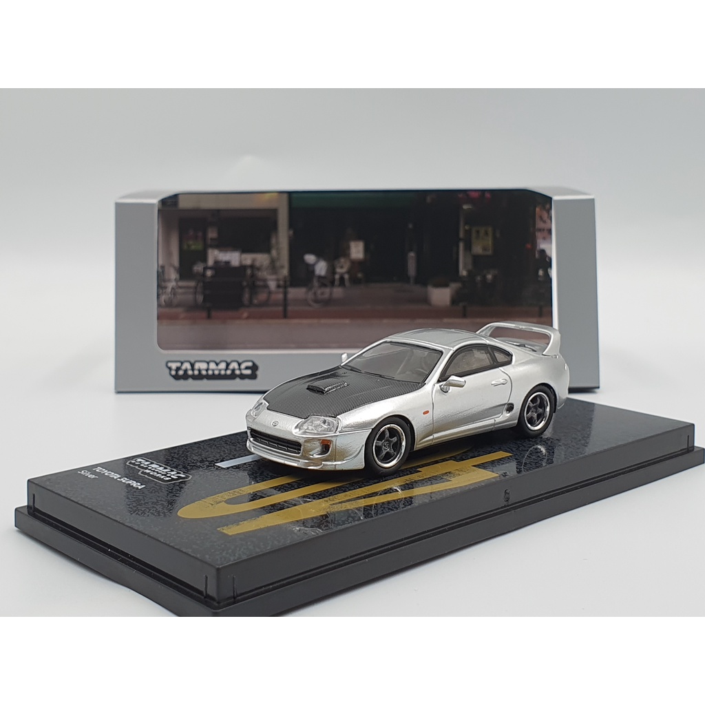 Xe Mô Hình Toyota SUPRA 1:64 Tarmac Works (Xám)