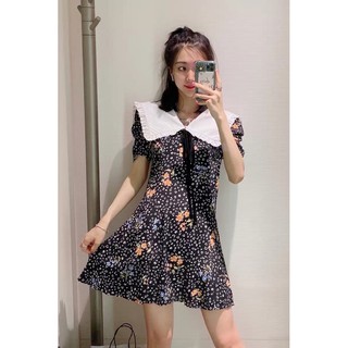 Đầm hoa đen Urban Revivo (thay tag)