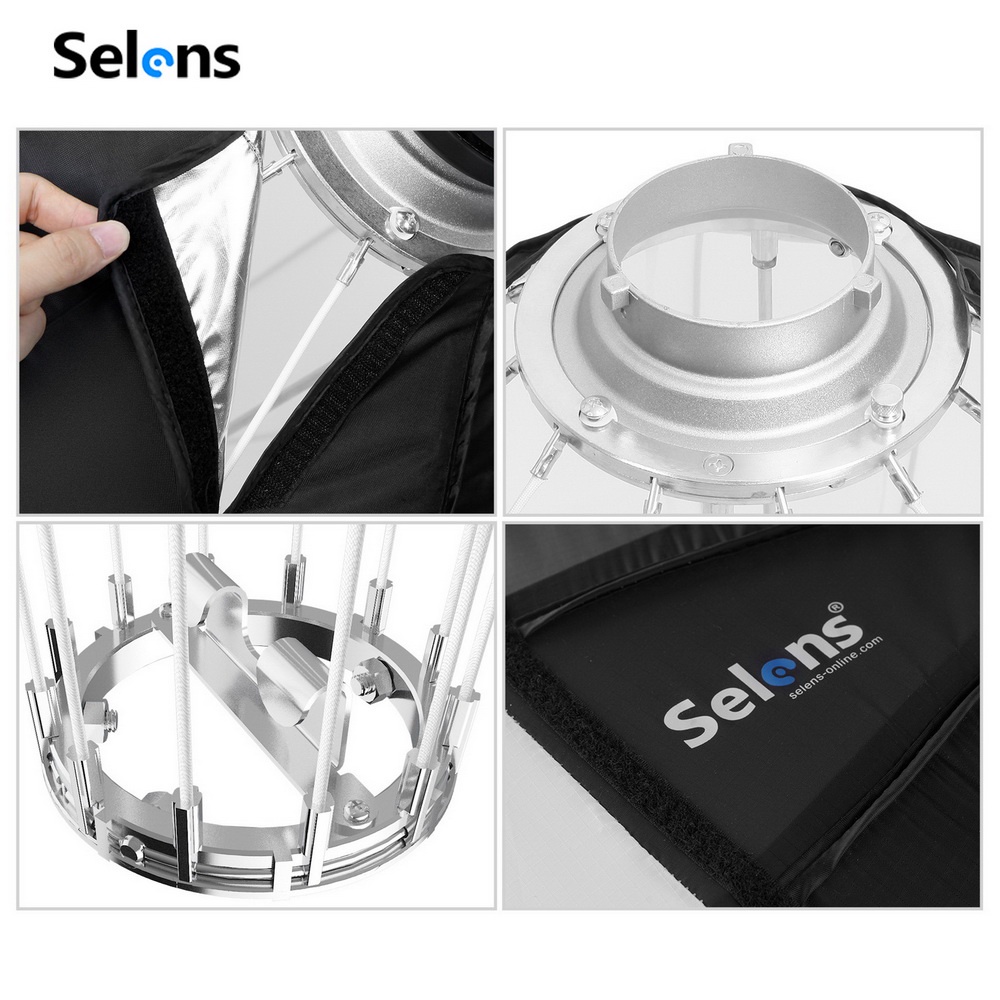Selens Lồng Đèn Mềm 50 / 65 / 80cm Chuyên Dụng Cho Studio Chụp Ảnh