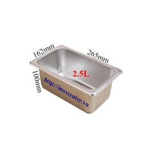 Khay buffet, toping inox 1/4 dùng cho nhà hàng, khách sạn